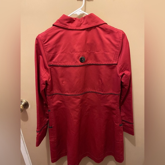 Soia & Kyo Red Trenchcoat size M - Picture 6 of 6